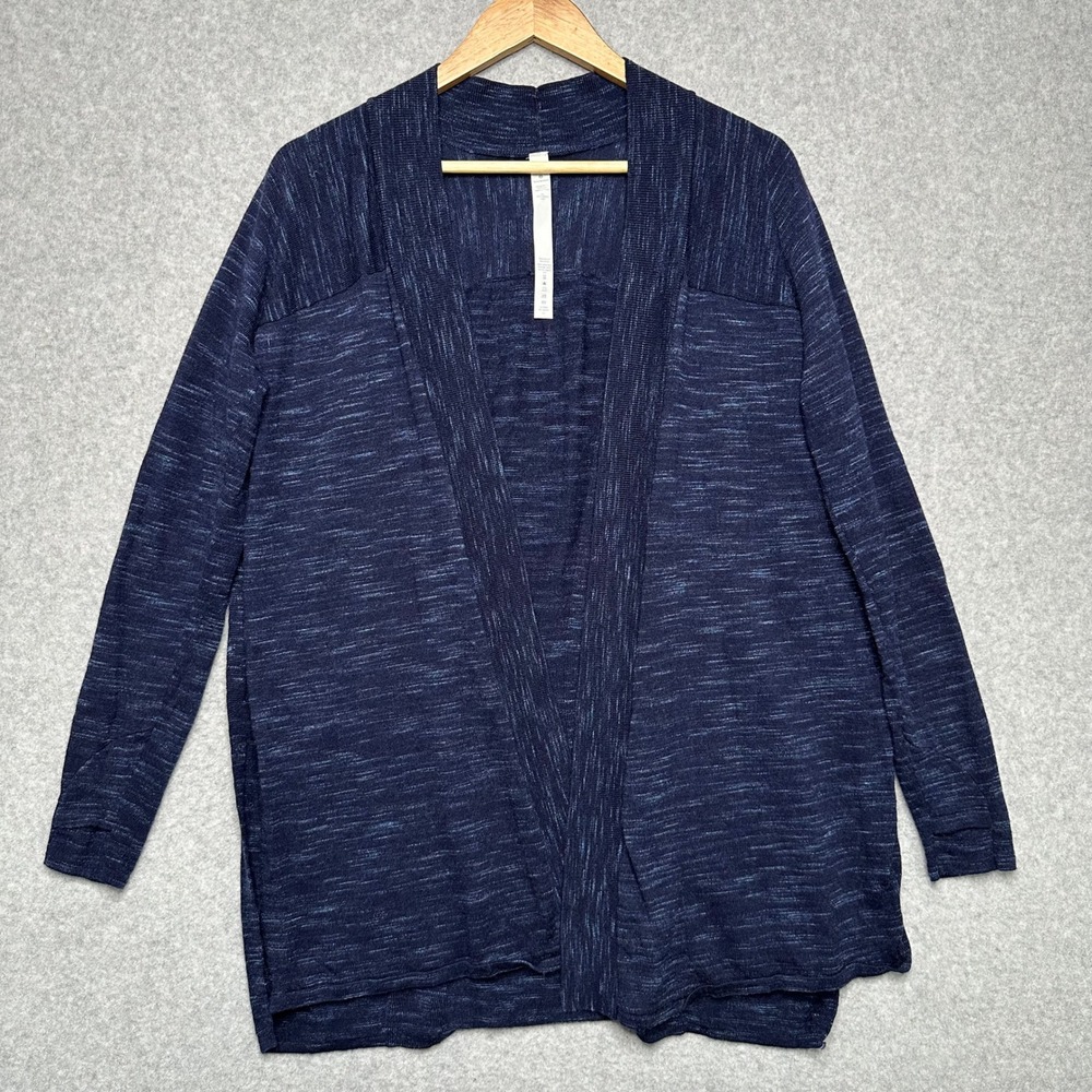 Lululemon Blissful Zen Sweater Midnight‎ Navy Magnetic Blue 100% Merino Wool 6